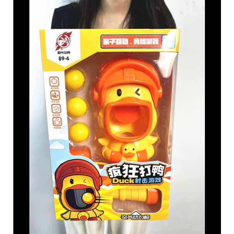 Đồ chơi sung pắn banh hình vịt vàng cam nổi bật