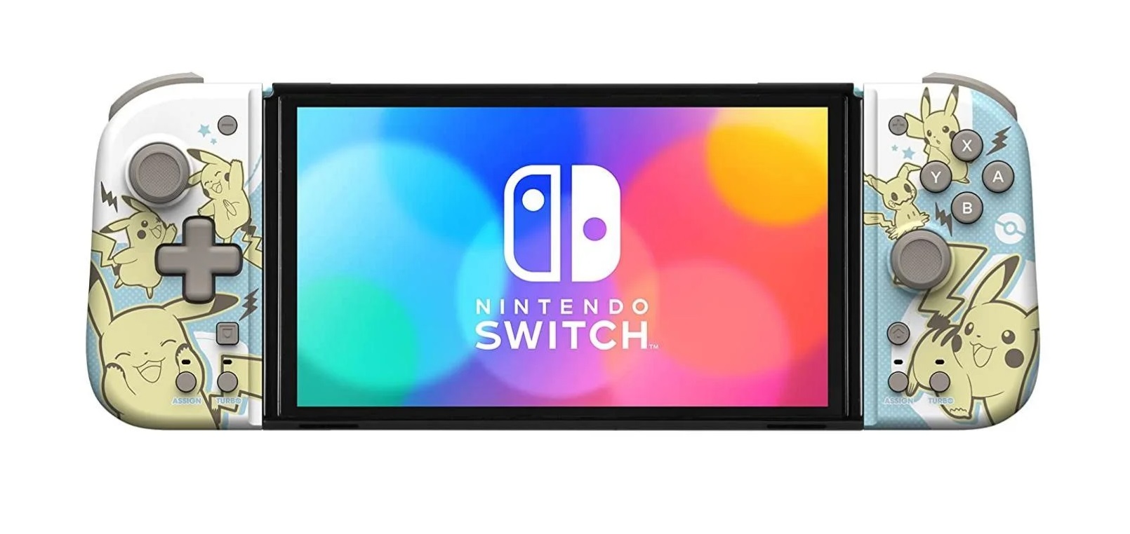 Tay Cầm Hori Split Pad Compact (Light Gray & Yellow) Cho Nintendo Switch Oled, V2