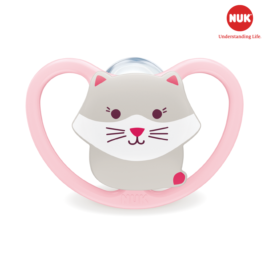 BỘ 2 TI GIẢ NUK SPACE SILICONE 0-6M
