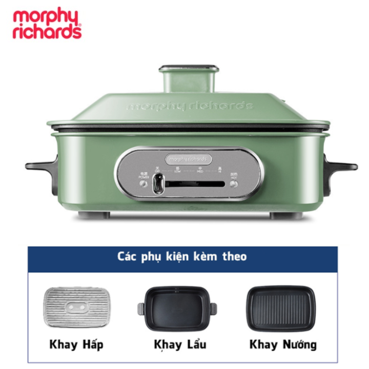 Bộ nồi lẩu nướng đa năng cao cấp Morphy Richards MR9088 công suất 1400W