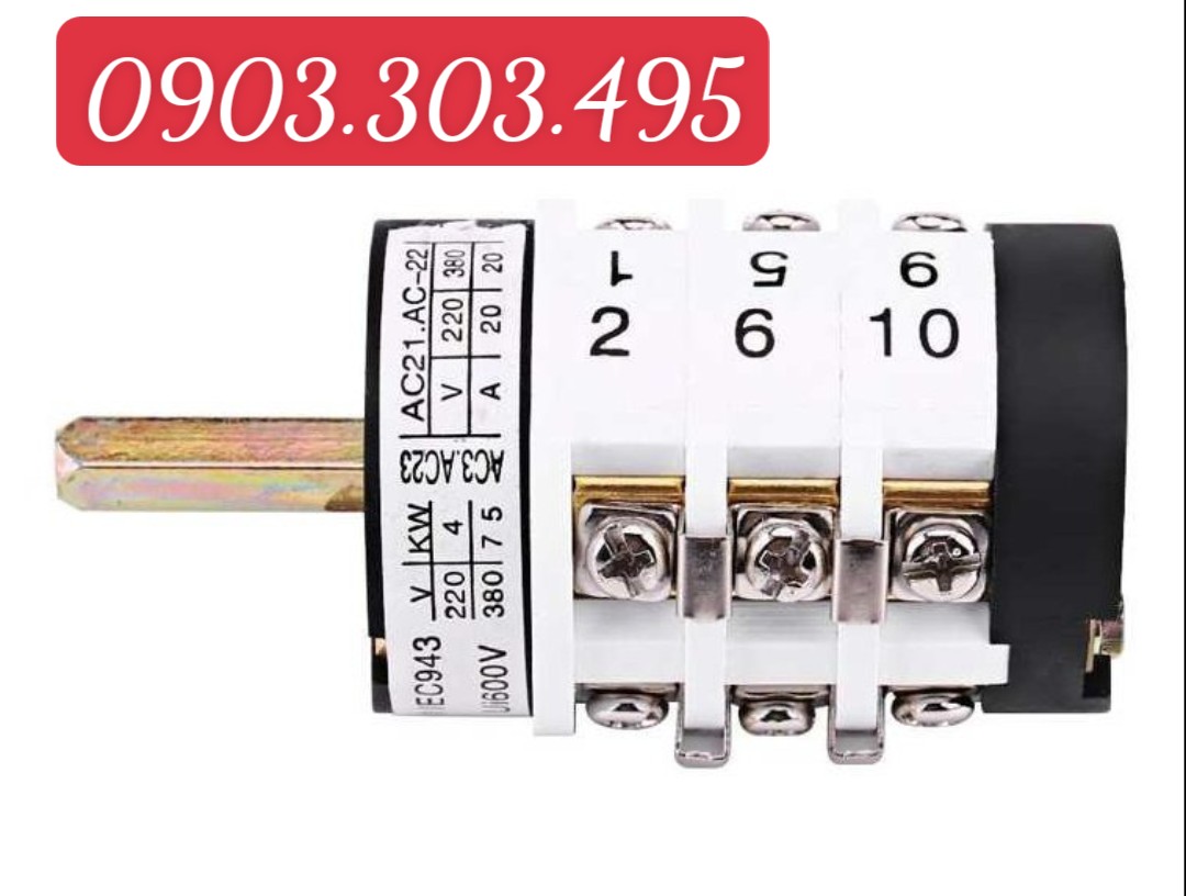 Công tắc đảo chiều máy ra vào lốp 20A
