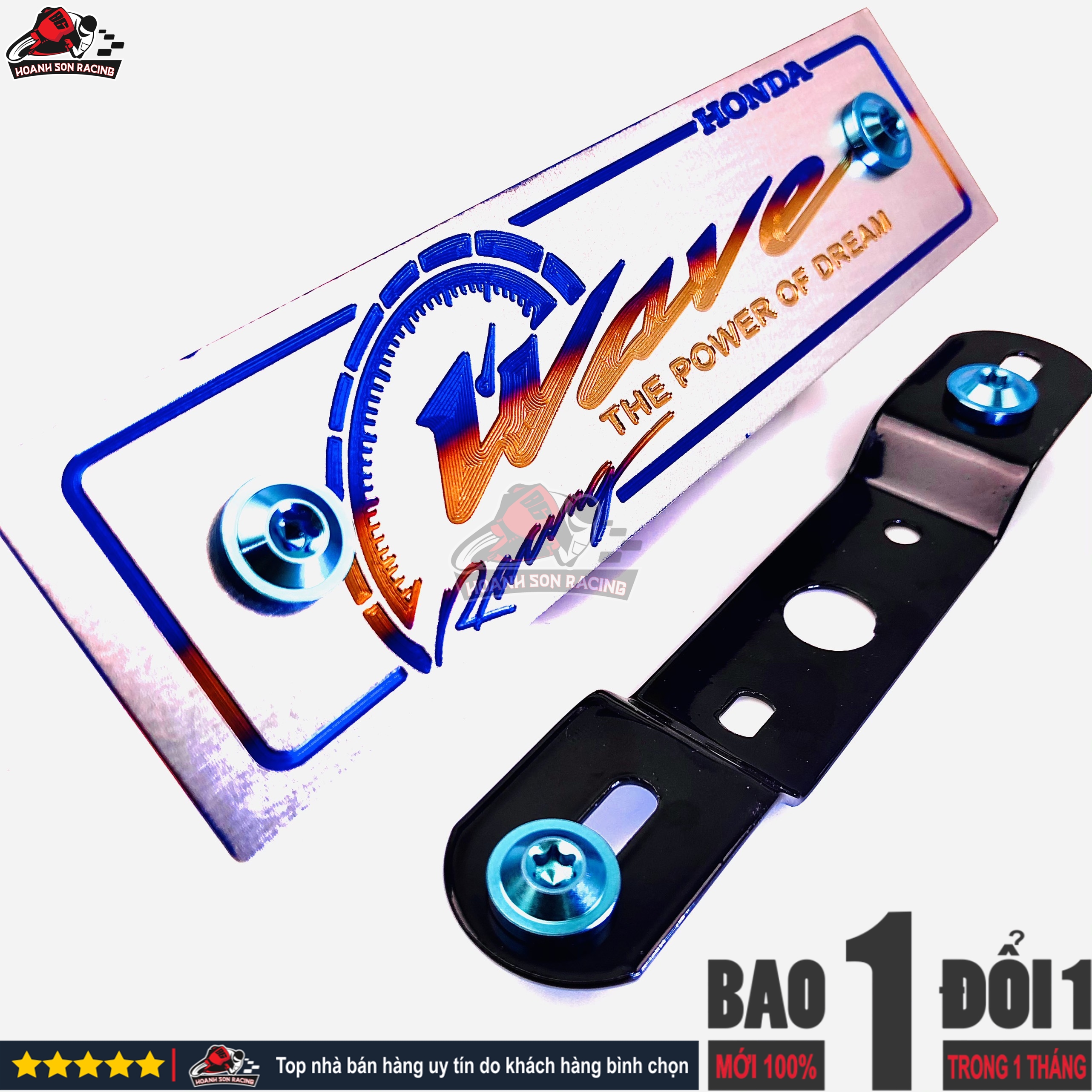 New generation of Titan wave name badge, full set of wave name badge + wave name badge + GR5 titanium screw, match pad for all models