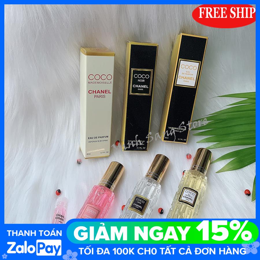 [HCM]COMBO 3 NƯỚC HOA NỮ COCO 20ML THƠM SIÊU LÂU