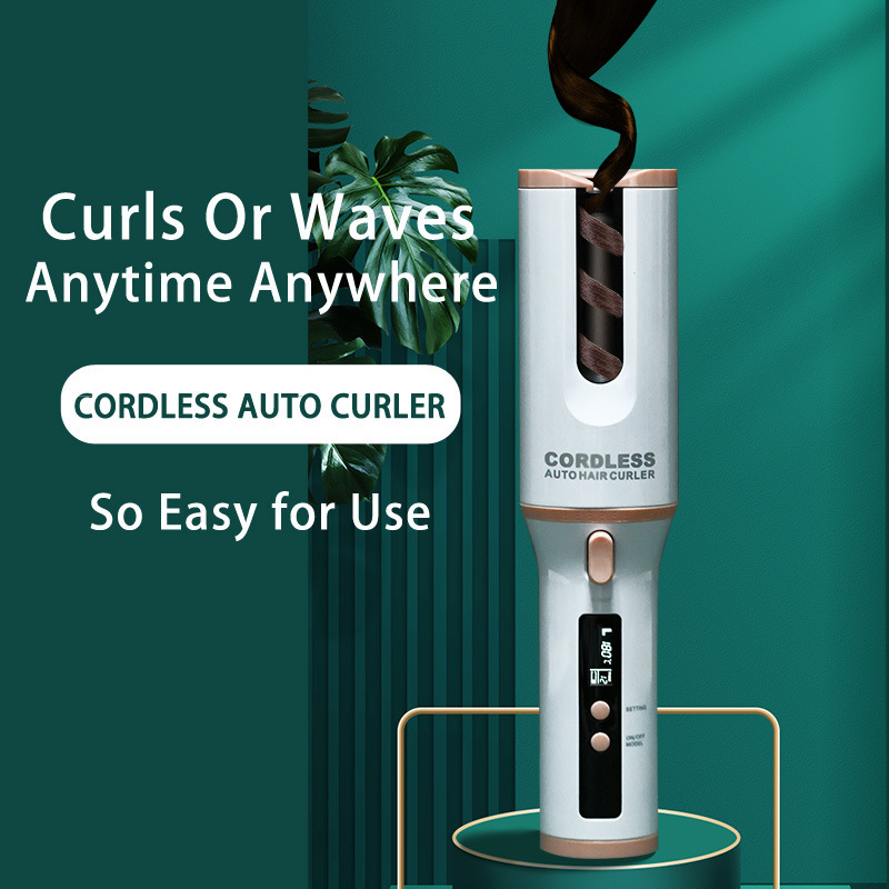 Máy uốn tóc tự động xoay 360 độ máy làm tóc xoăn sóng mini cầm tay 3 in 1 không dây thông minh giá rẻ