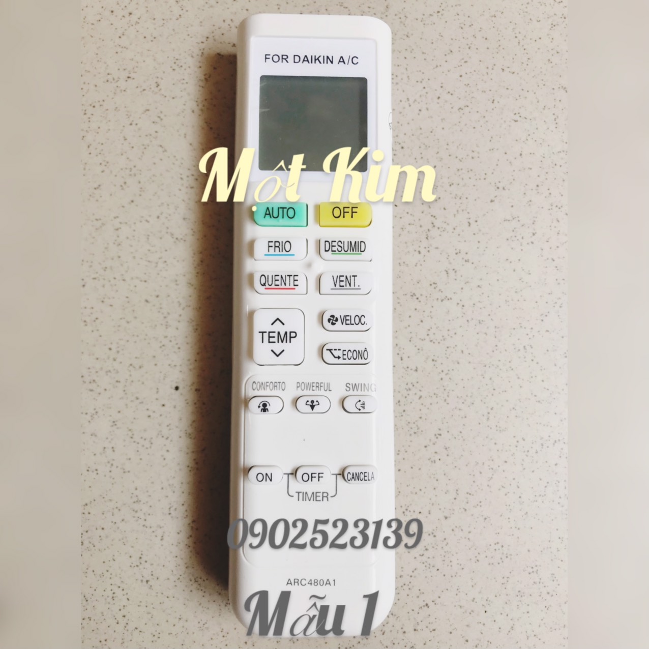 Remote, điều khiển, dùng cho máy lạnh Daikin