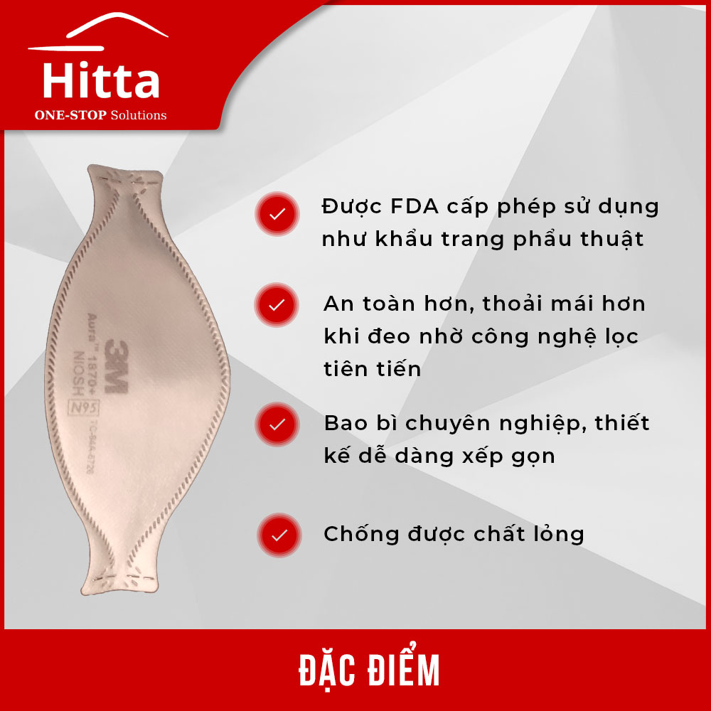 Khẩu trang y tế 3M Aura 1870+ N95