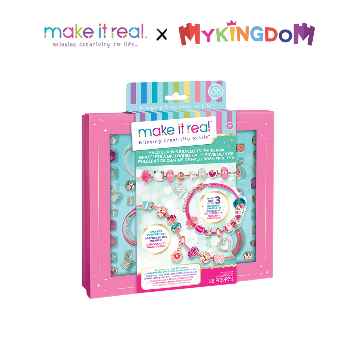 Đồ chơi make it real bộ vòng tay sắc hồng lộng lẫy 1722mir