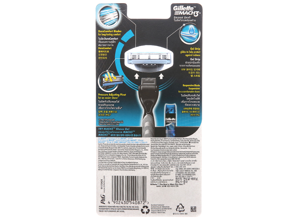 Dao cạo râu 3 lưỡi Gillette Mach 3