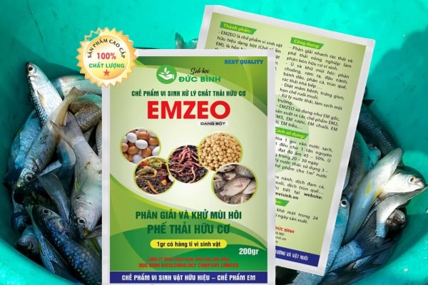Chế phẩm vi sinh EMZEO Dùng ủ rác hữu cơ (Vườn Sài Gòn - Vuon Sai Gon)