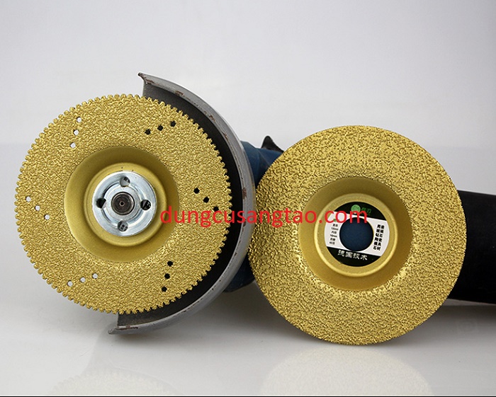 Đĩa cắt gạch, đá, thủy tinh, gốm sứ, kim loại (Đĩa cắt phủ kim cương Titanium D100mm)