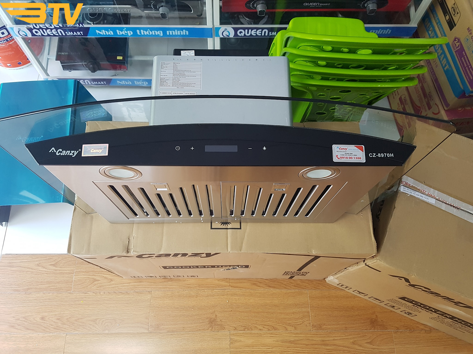 Máy hút mùi cảm ứng Canzy CZ70bds - 70cm siêu êm