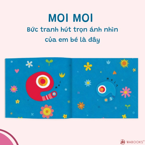 Sách Ehon cho trẻ từ 0-2 tuổi - Bộ 3 cuốn: Moi Moi và những người bạn