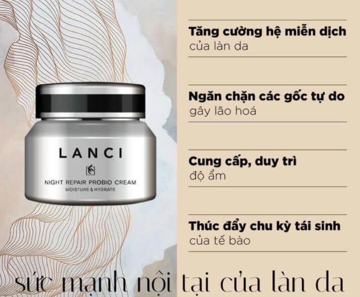 [Chính hãng]Kem Dưỡng Phục Hồi Tế Bào Da Ban Đêm Lanci