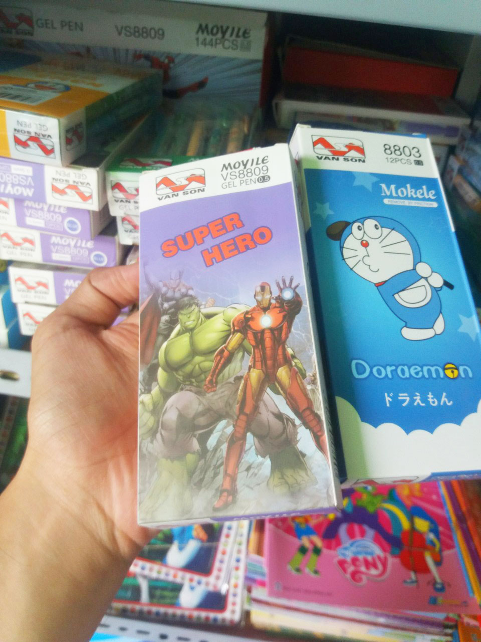 [HCM]Bút Gel Tẩy (12Cây/Hộp) Màu Xanh Và Tím