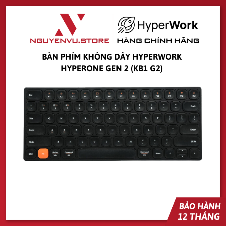 Wireless Keyboard hyperwork hyperone Gen 2 | Bluetooth 5.1/2.4GHz-authentic