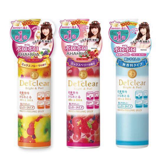 Gel Tẩy Da Chết Detclear Sạch Sâu Loại Bỏ Bụi Bẫn Bã Nhờn 180ml CHÍNH HÃNG NHẬT BẢN -BẢN MỚI CAO CẤP CTY TEM PHỤ