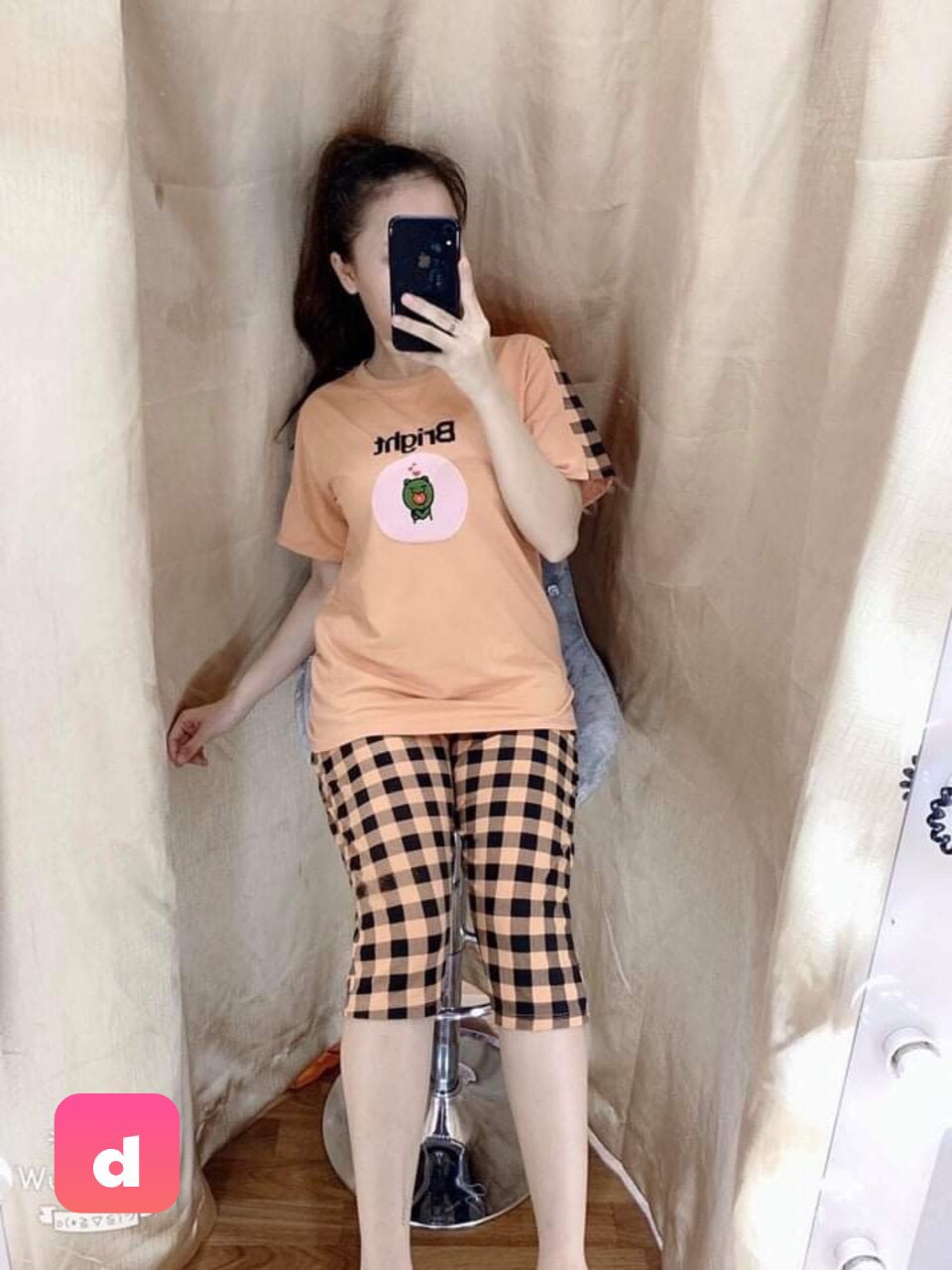 Set bộ lửng sọc cực hot siêu xinh cho chị em