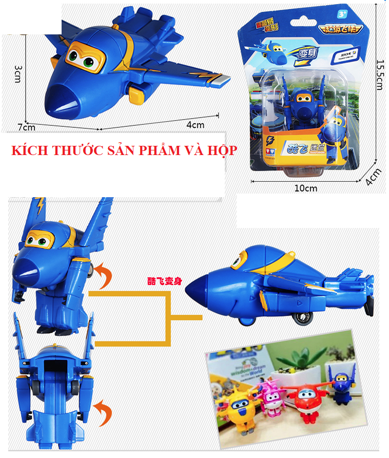 đồ chơi Super Wings Đội Bay Siêu Đẳng Mô hình máy bay mini