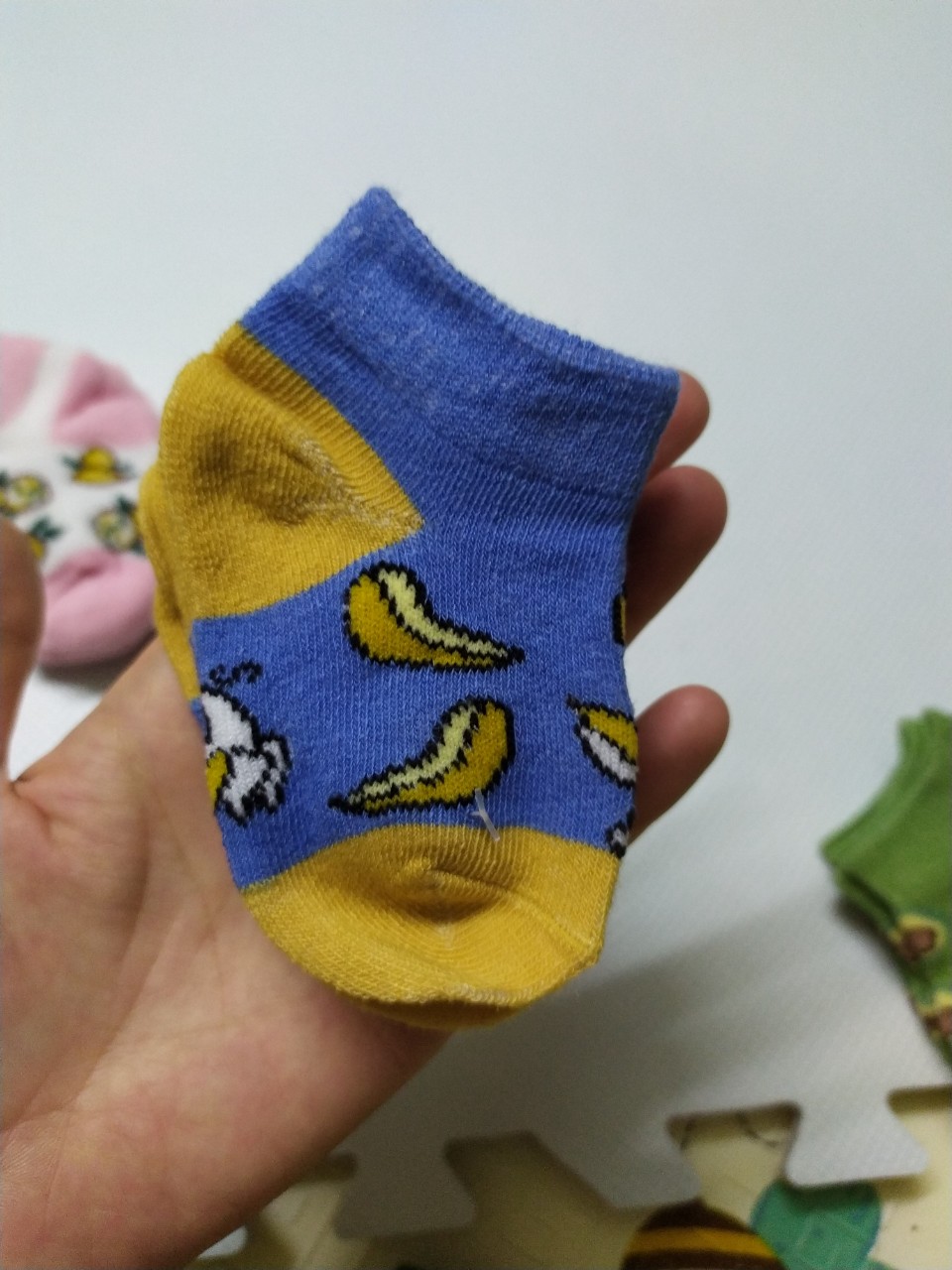 2 đôi tất len sơ sinh cổ cao cho bé 0-4 tháng
