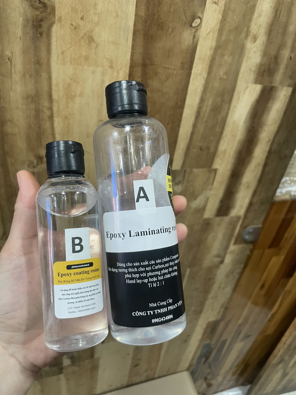 Carbon fiber transparent epoxy [carbon fabric glue] [epoxy laminating resin]