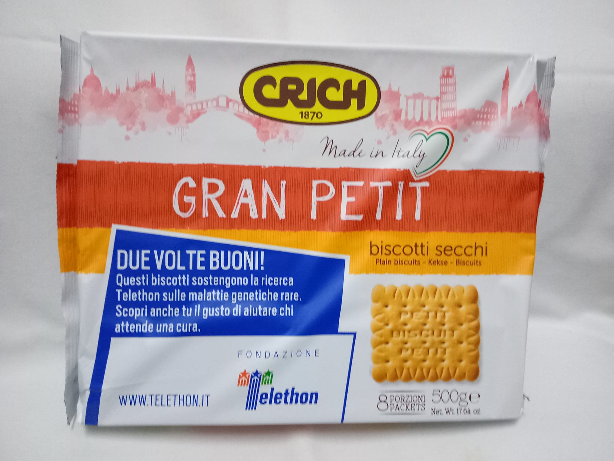 Bánh Xốp Crich Vị Sữa Trái Cây – Ý (250g)