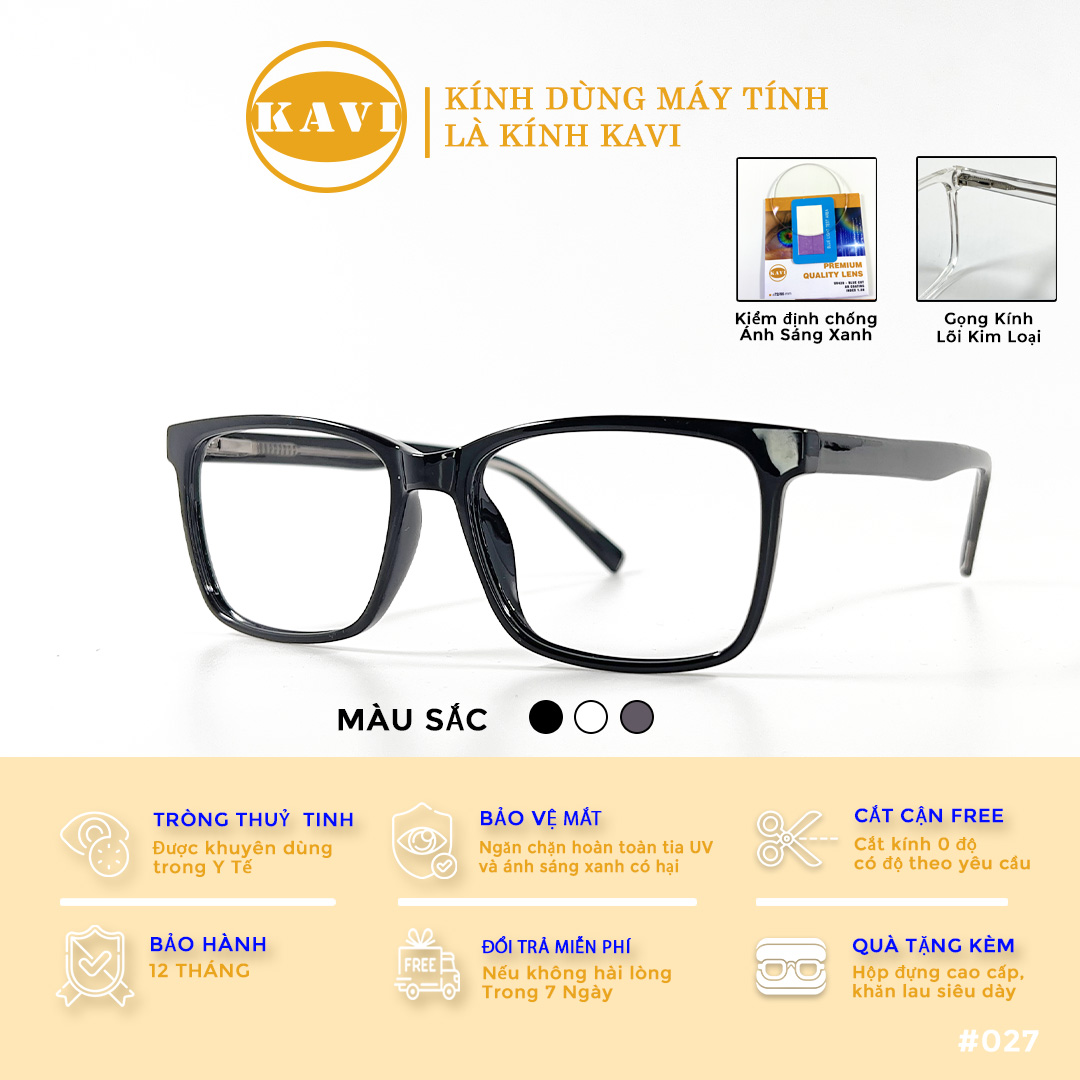 Mắt kính chống ánh sáng xanh KV027.