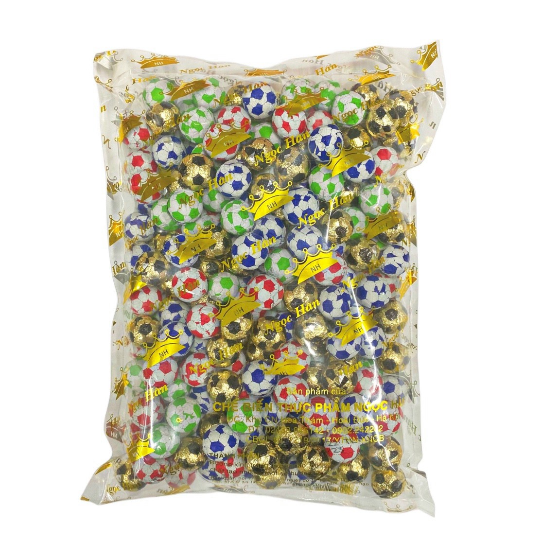 Túi 1kg kẹo socola trái banh ngọc hân thơm ngon - tết 2024