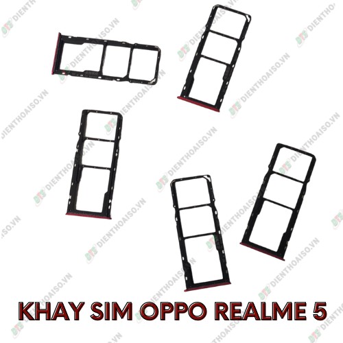 SIM tray Oppo realme 5 đỏ