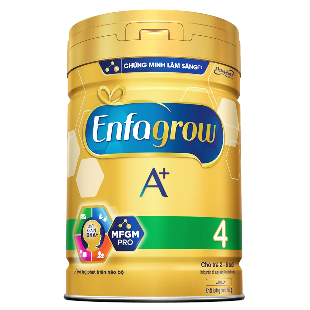 Sữa bột enfagrow a+ 4 với dha và mfgm cho trẻ từ 2-6 tuổi – 830g