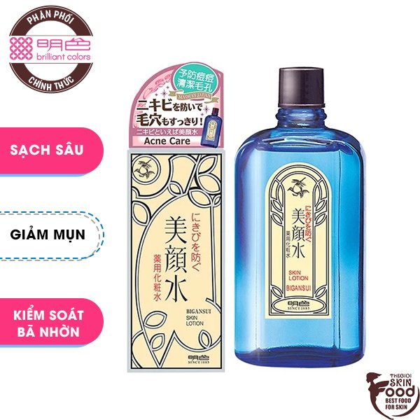 Nước Hoa Hồng Hỗ Trợ Giảm Mụn, Kiểm Soát Dầu Meishoku Bigansui Skin Lotion 90ml