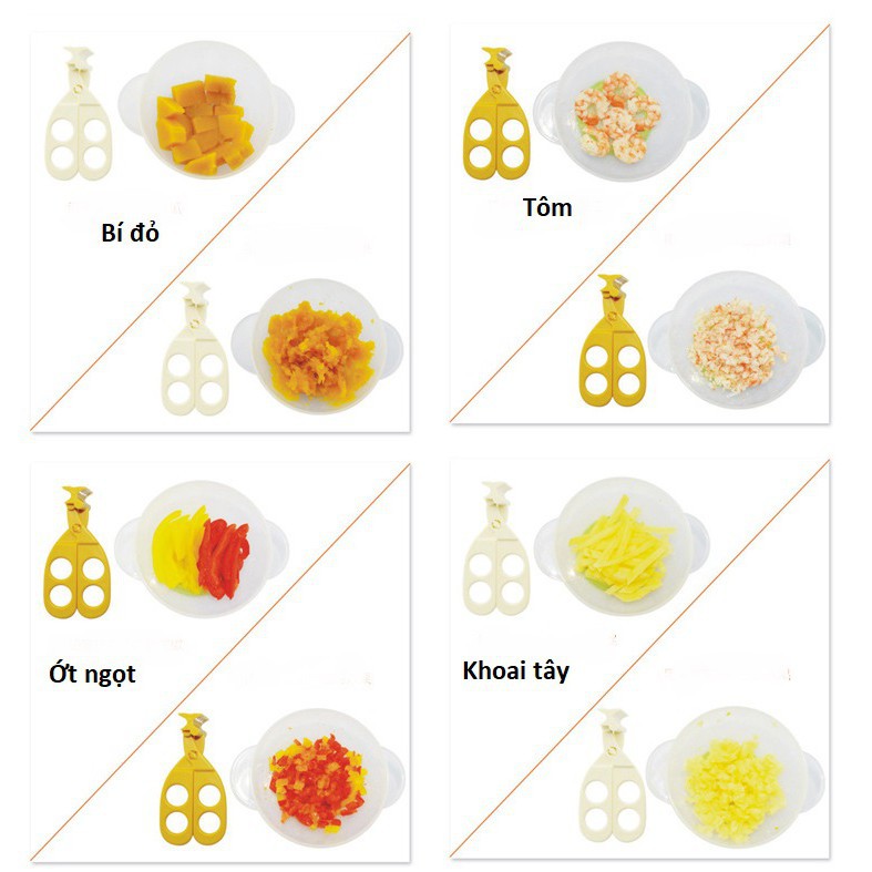 Kéo nghiền thức ăn cho bé ăn dặm