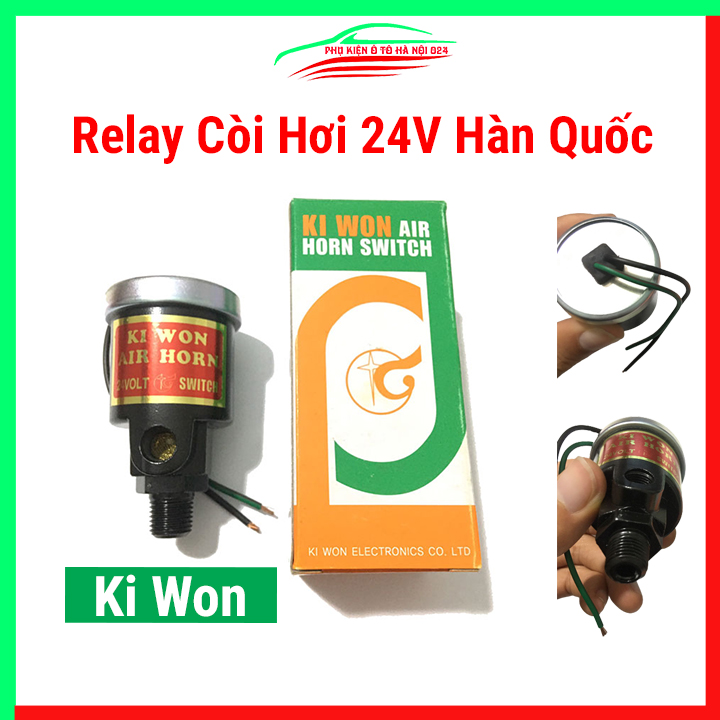 Rơ le còi hơi ô tô 24V, relay kèn hơi Ki Won hàng Hàn Quốc