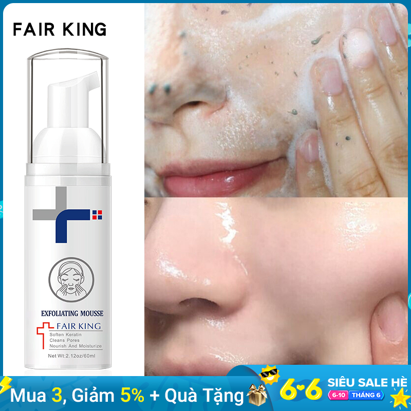 FAIR KING Gel tẩy tế bào chết cho mặt Tẩy tế bào chết da mặt Loại bỏ sâu Làm sạch tất cả các loại da Kem tẩy tế bào chết dưỡng ẩm mịn da - intl giá rẻ