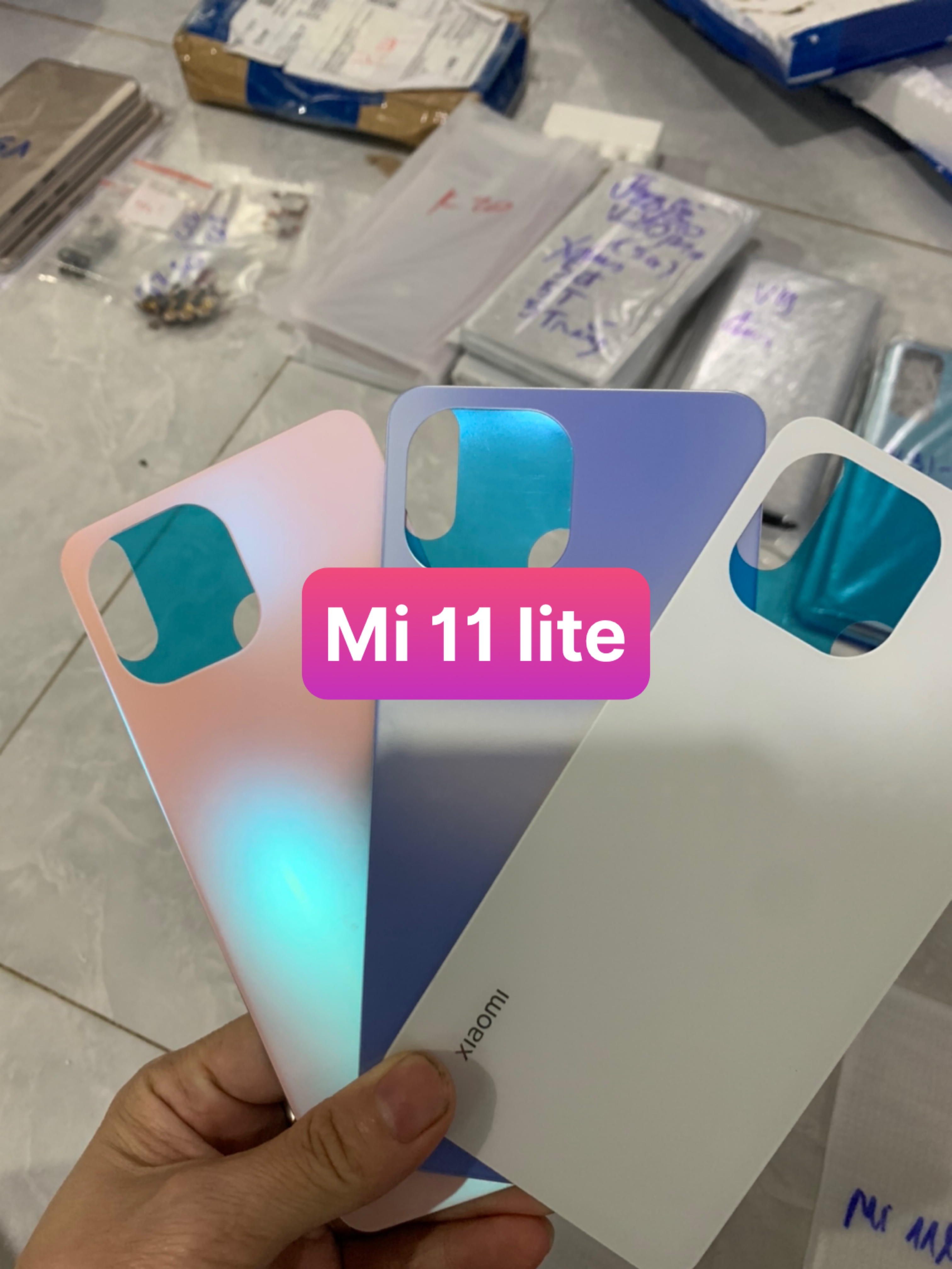 kính lưng điện thoại xiaomi Mi 11 lite zin