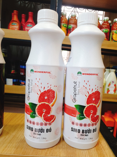 Siro bưởi đỏ có tép Wonderful 1kg3