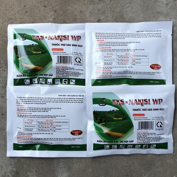 [ GÓI 45G ] THUỐC TRỪ SÂU SINH HỌC NAKISI: Đặc Trị Rệp Sáp