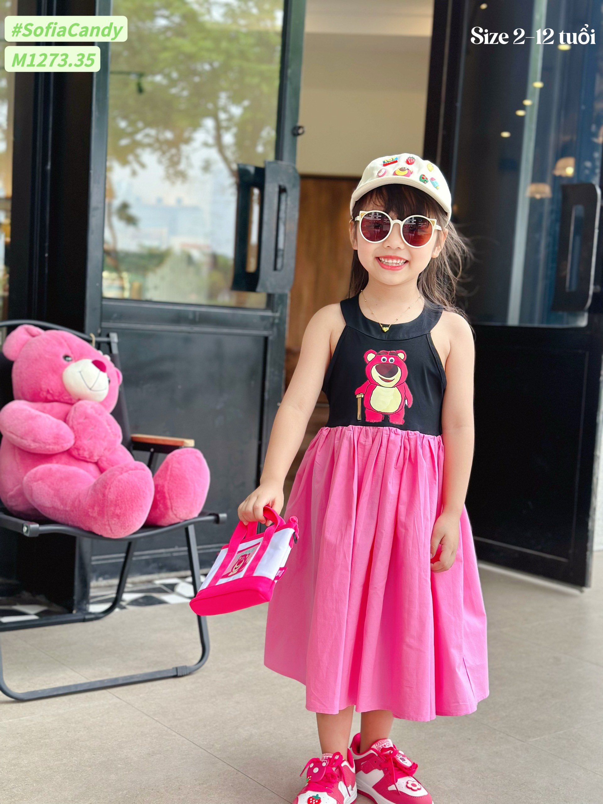 [NEW ARRIVAL] ĐẦM BÉ GÁI GẤU DÂY SIÊU XINH