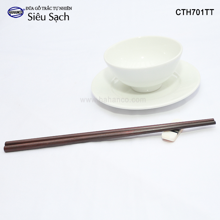 Đũa tròn gỗ Trắc Việt Nam Siêu sạch (10 đôi rất đẹp) gỗ Trắc tự nhiên vân đẹp- kháng khuẩn chống nấm mốc - CTH701TT - Chopstick of HAHANCO