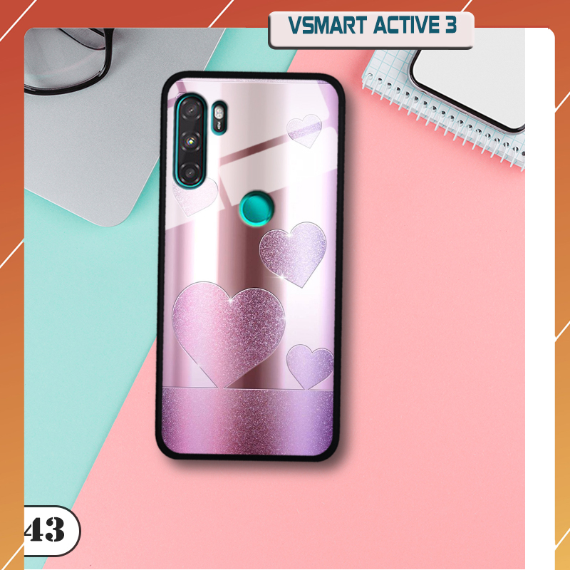 Ốp lưng kính VSMART ACTIVE 3 in 3D