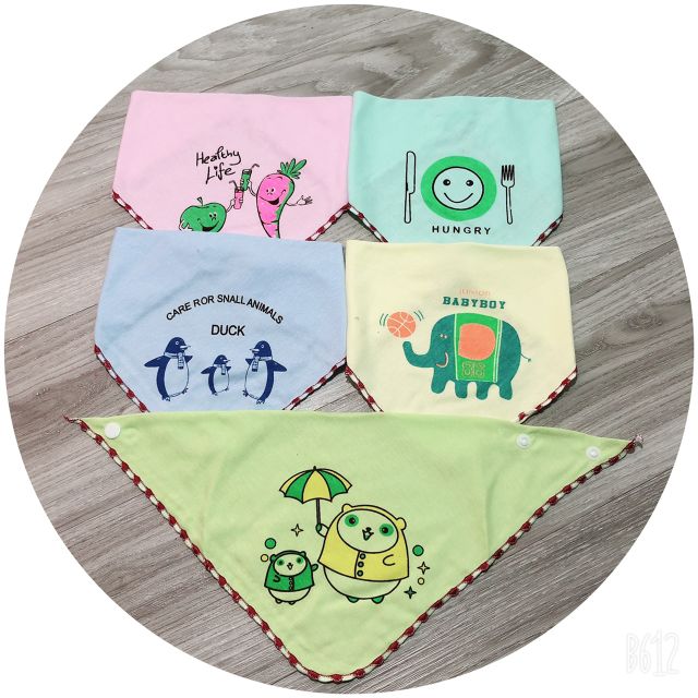 Yếm tam giác cotton cho bé