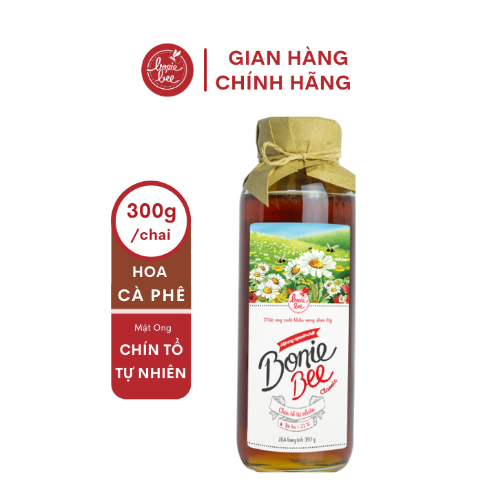 Mật ong đa hoa nguyên chất Bonie Bee Classic 380g