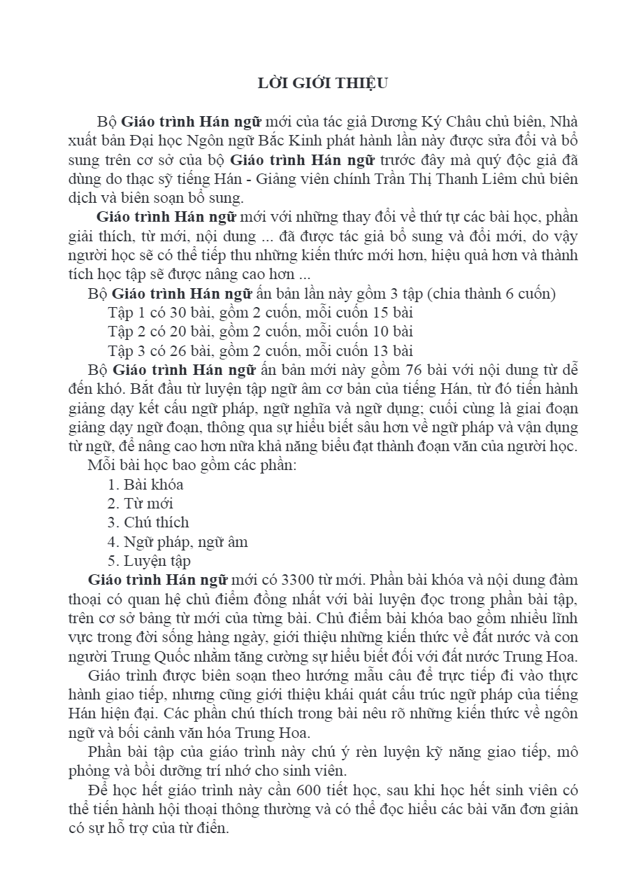 Sách - Giáo Trình Hán Ngữ 3 - Tập 2 Quyển Thượng Phiên Bản Mới - McBooks