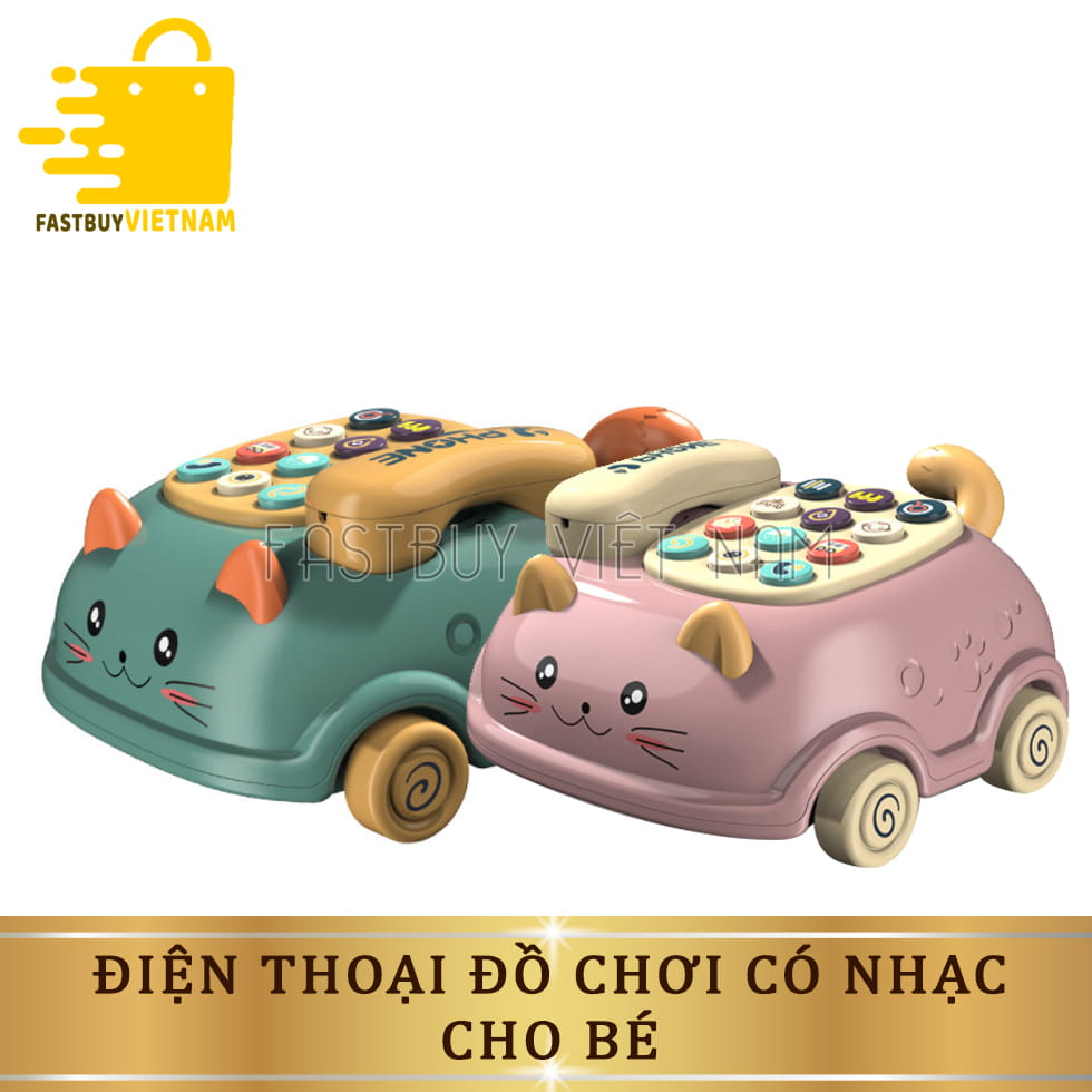 Điện Thoại Đồ Chơi, Điện Thoại Bàn Đồ Chơi Có Nhạc, Điện Thoại Ô Tô Đồ Chơi Cho Bé