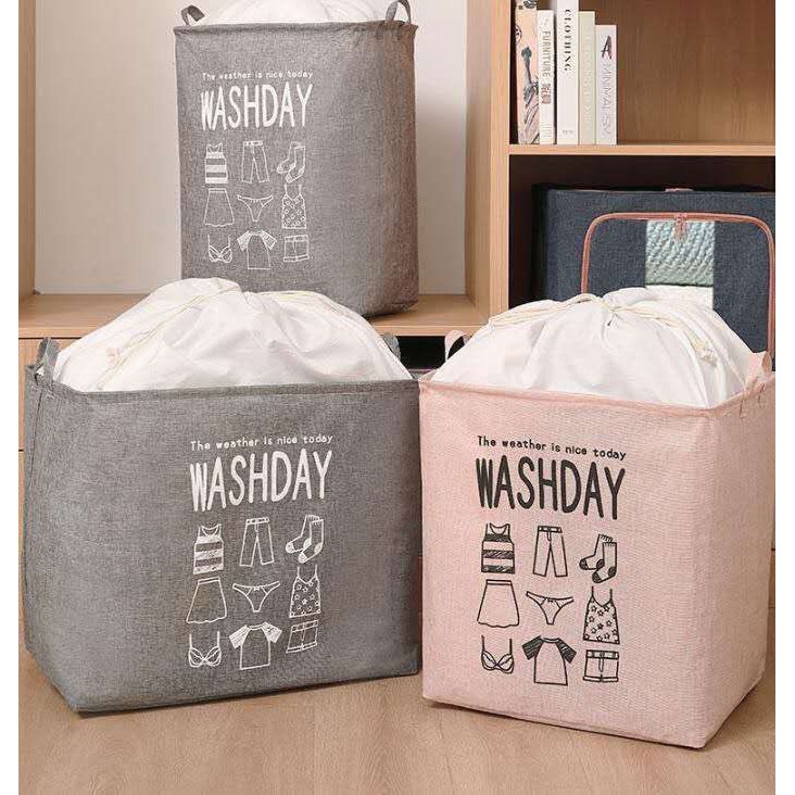 Túi Chăn Màn Quần Áo Khung Sắt Washday