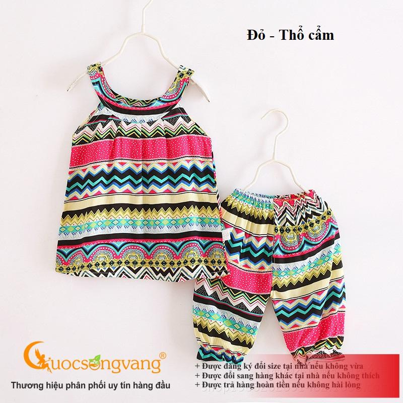 Bộ đồ bé gái vải tole set đồ bé gái mùa hè GLSET040 Cuocsongvang