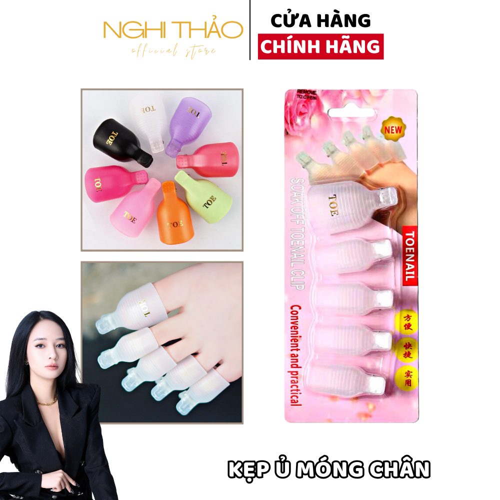 Kẹp ủ phá gel móng chân Nghi Thảo set 5 chiếc