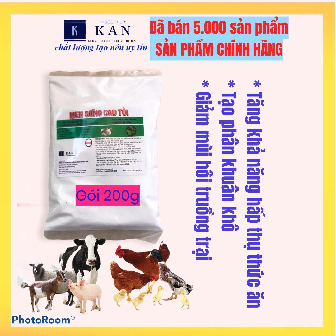 Men tiêu hóa cao tỏi cho ngan, gà vịt, trâu, bò, lợn gà. Giúp tiêu hóa, hấp thu tốt thức ăn, tăng cường sức đề kháng cho vật nuôi 200g