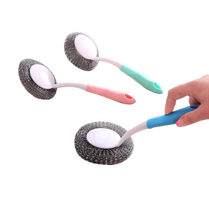 cây cọ rửa nồi xoong cầm tay có bối sắt tiện lợi