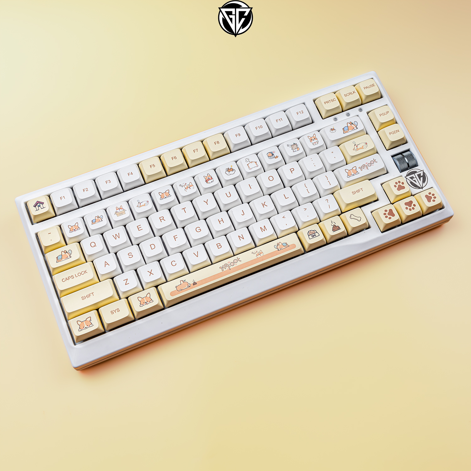Keycap CORGI XDA 138 nút bàn phím cơ Thick PBT
