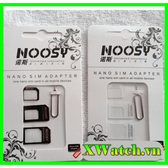 Bộ chuyển đổi sim đa năng và kim chọt sim noosy